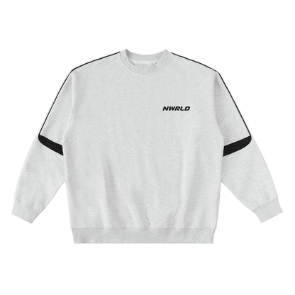 NWRLD ESSENTIALS / Oversized Crewneck Taped Sweatshirt - NWRLD CLOTHING