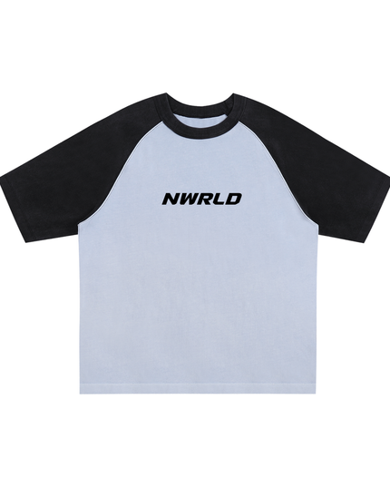 Color-Blocked Raglan Sleeve T-Shirt