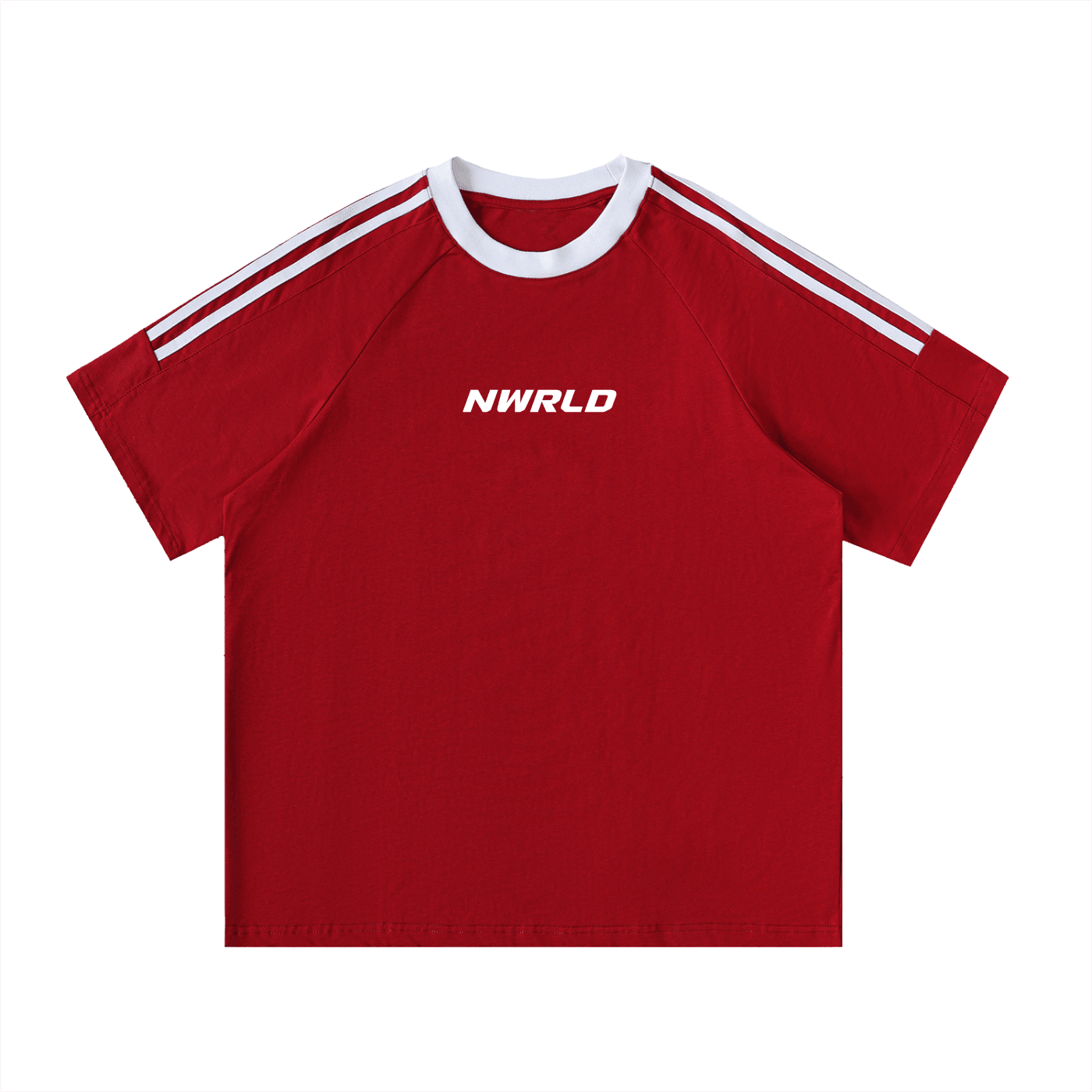 NWRLD ESSENTIALS / Contrast Tape Crewneck T-Shirt - NWRLD CLOTHING