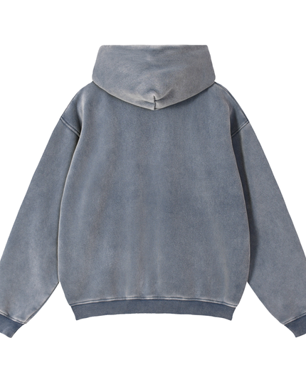 NWRLD 003 / Zip-Through Boxy Fleece Hoodie