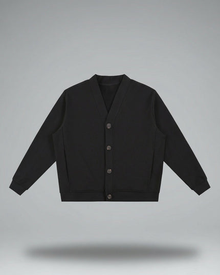 Lay-flat product shot of Essential Heavyweight Sweat Cardigan