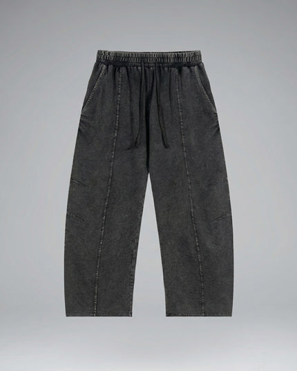 Lay-flat product shot of Snow Wash Drawstring Cotton Pants