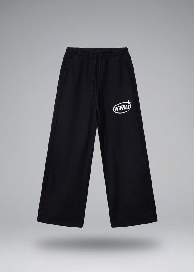 Lay-flat product shot of NWRLD 002 Contrast Tape Straight-Leg