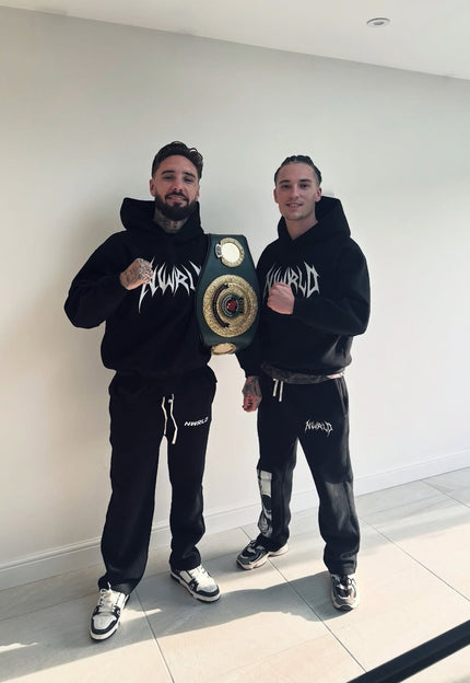 Yesterday I linked up with @lewis_sylvester_boxing and dropped him his first batch @nwrld_clothing. The movement has already begun. This is just the start 🔥. We go live Sunday. 🚀 #NWRLD #Streetwear #UKBrand #Newwave