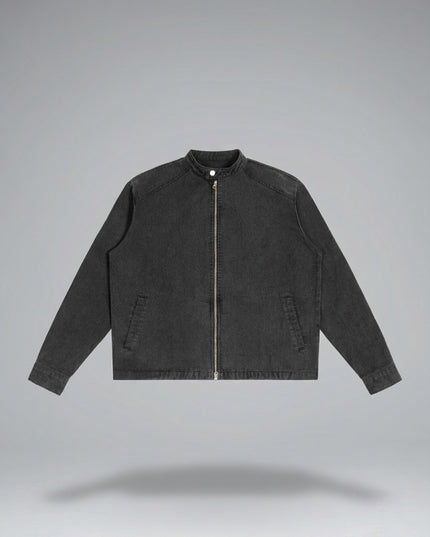 Lay-flat product shot of Denim Vintage Washed Jacket