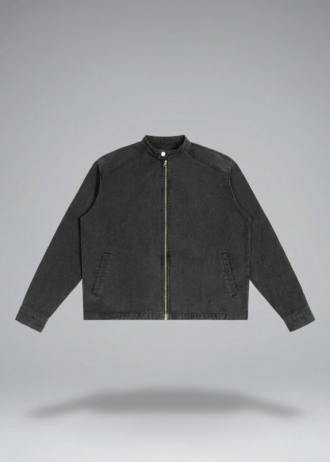 Lay-flat product shot of Denim Vintage Washed Jacket