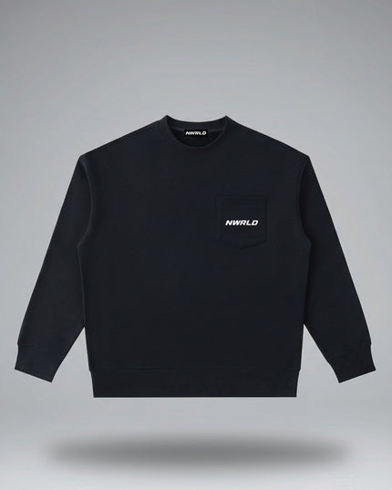 Lay-flat product shot of NWRLD 002 Heavyweight Crewneck Sweatshirt