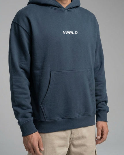 Detail shot of Essential Oversized Boxy Fit Fleece Hoodie