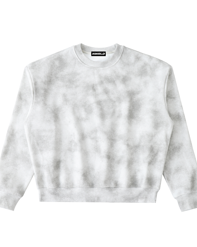 Dirty Washed Boxy Fleeced Sweatshirt
