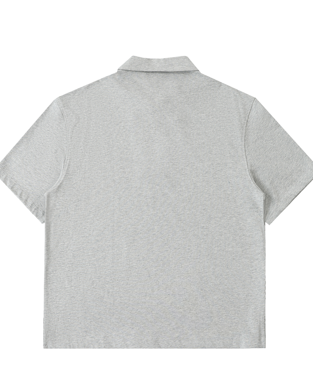 Half-Zip Cotton Polo Shirt