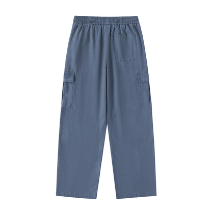 NWRLD ESSENTIALS / Drawstring Straight-Leg Cargo Pants - NWRLD CLOTHING