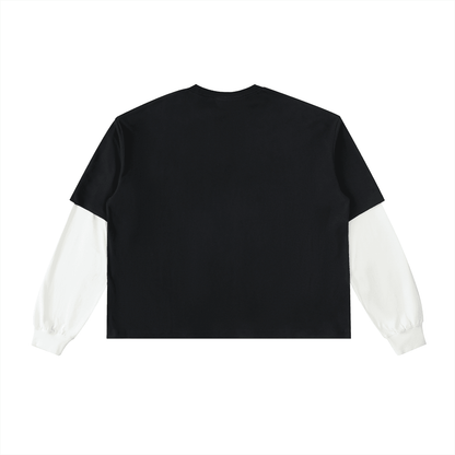 DARKMODE x METAL MANIA / Layered Long Sleeve T-Shirt - NWRLD CLOTHING