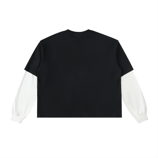 DARKMODE x METAL MANIA / Layered Long Sleeve T-Shirt - NWRLD CLOTHING