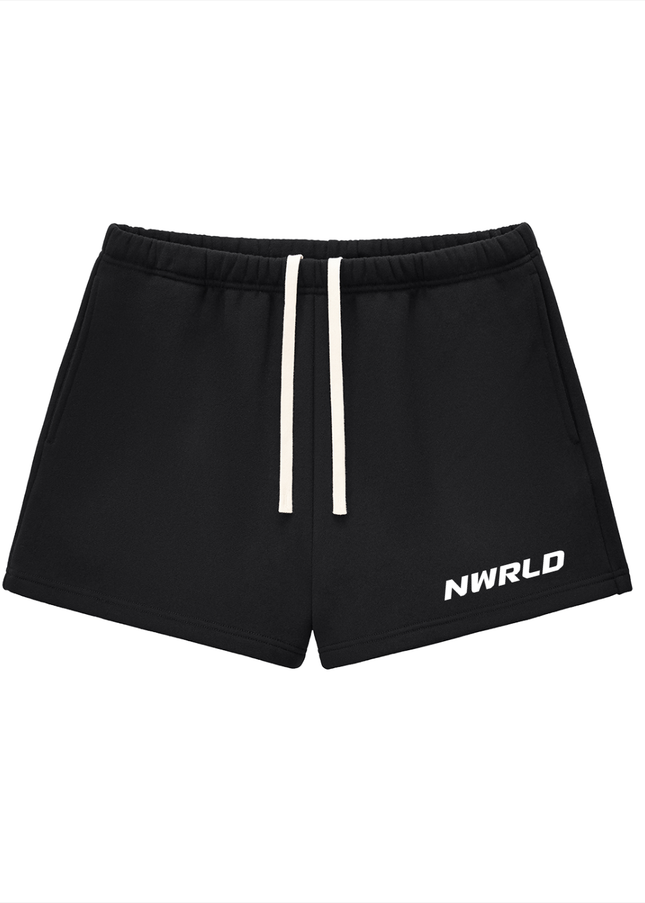 NWRLD 002 Fleece Drawstring Shorts