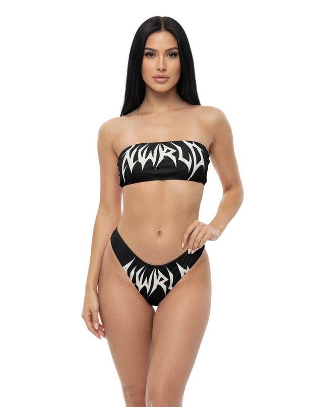 DARK MODE x METAL MANIA / Recycled bandeau bikini - NWRLD CLOTHING