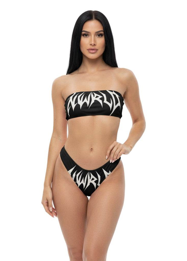 DARK MODE x METAL MANIA / Recycled bandeau bikini - NWRLD CLOTHING