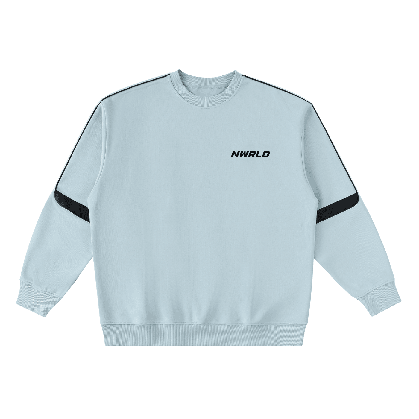 NWRLD ESSENTIALS / Oversized Crewneck Taped Sweatshirt - NWRLD CLOTHING