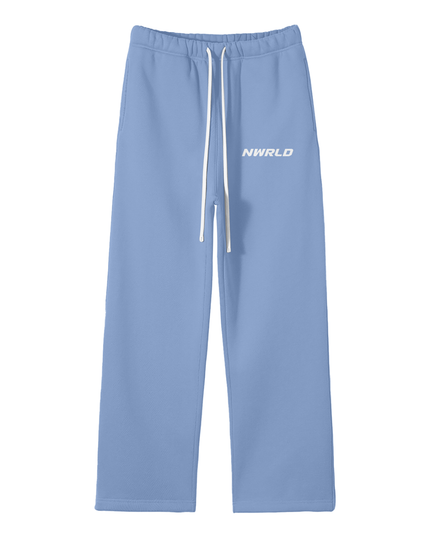 Streetwear Unisex Solid Color Fleece Straight Leg Pants