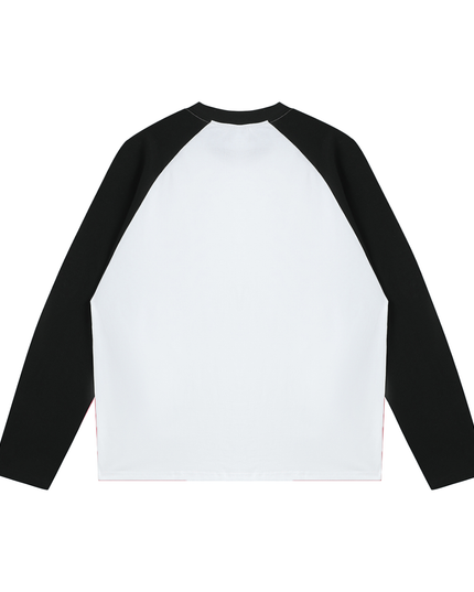 Color-Blocked Raglan Long-Sleeve T-Shirt