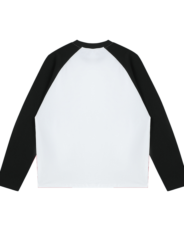 Color-Blocked Raglan Long-Sleeve T-Shirt