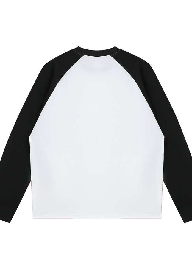 Color-Blocked Raglan Long-Sleeve T-Shirt