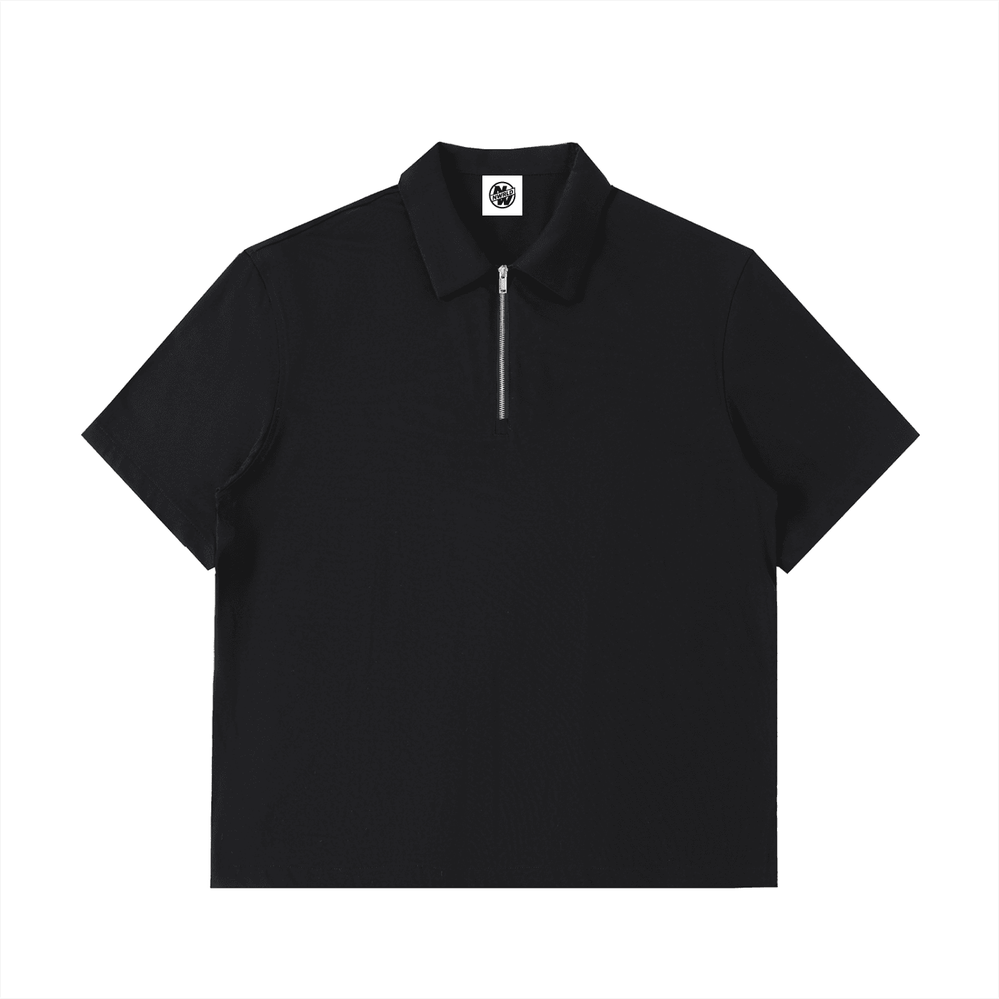 NWRLD CLEAN / Half-Zip Cotton Polo Shirt - NWRLD CLOTHING