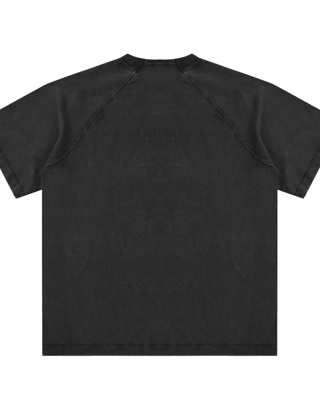 Vintage Washed Raglan Cotton T-Shirt
