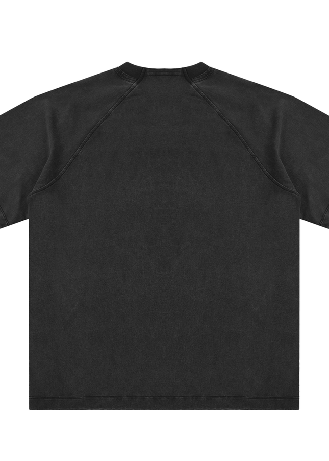 Vintage Washed Raglan Cotton T-Shirt