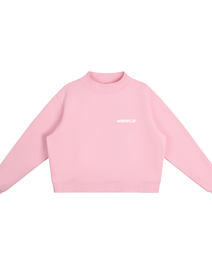 NWRLD 002 Mock-Neck Crew Sweatshirt