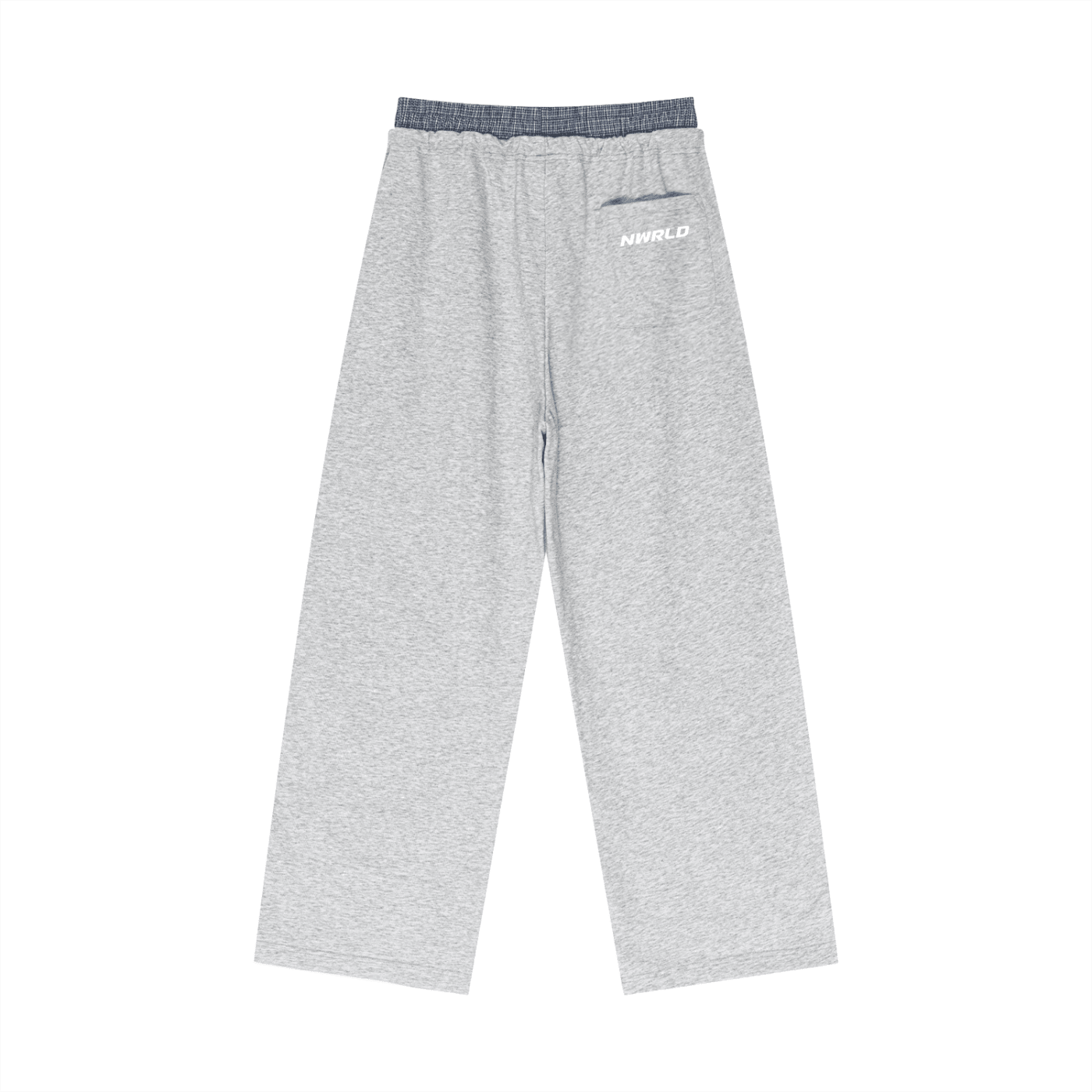 NWRLD ESSENTIALS / Plaid Contrast Waist Pants - NWRLD CLOTHING