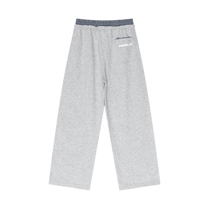 NWRLD ESSENTIALS / Plaid Contrast Waist Pants - NWRLD CLOTHING