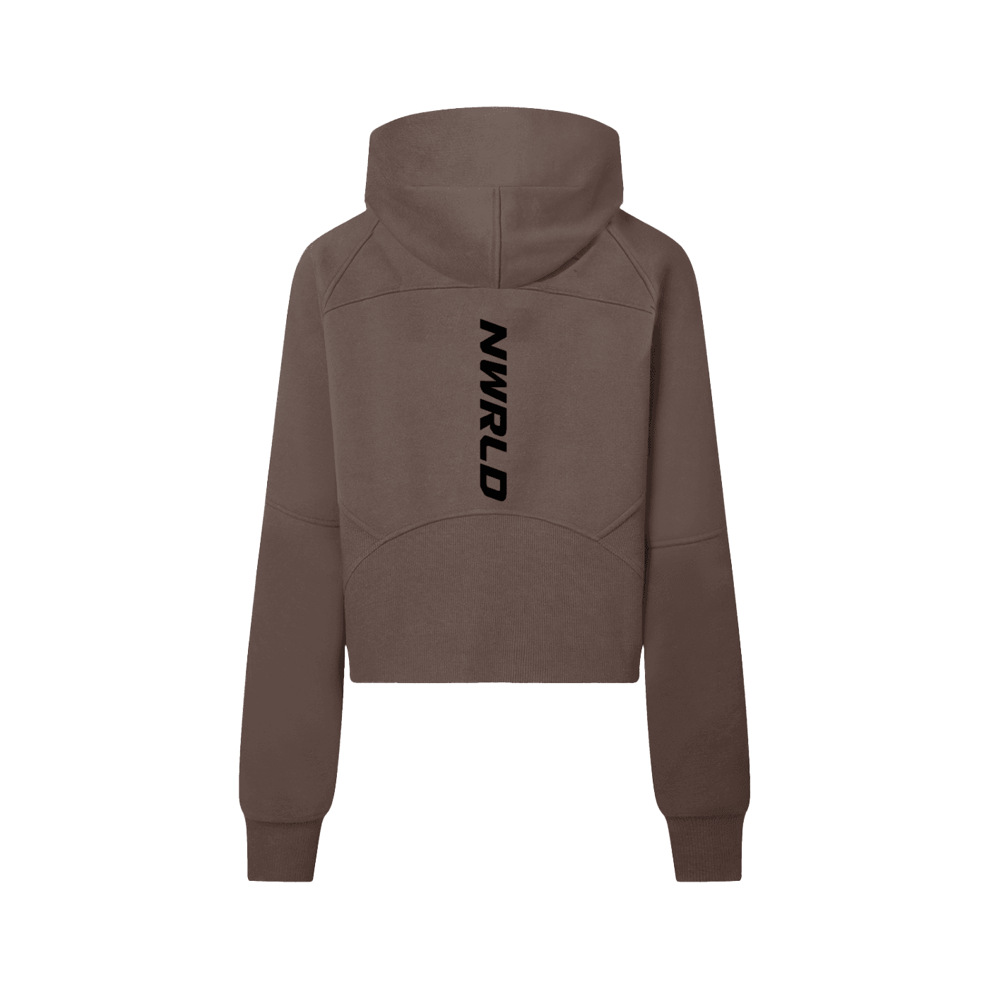 NWRLD ESSENTIALS / Cropped Half-Zip Hoodie - NWRLD CLOTHING