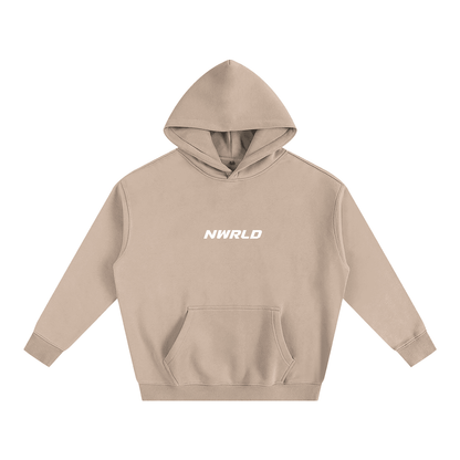 NWRLD ESSENTIALS / Oversize Fleeced Hoodie - NWRLD CLOTHING