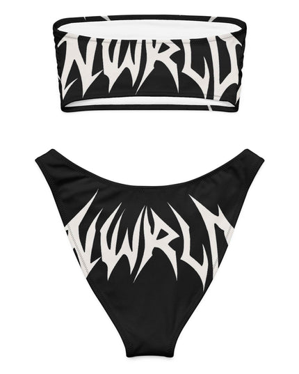 DARK MODE x METAL MANIA / Recycled bandeau bikini - NWRLD CLOTHING
