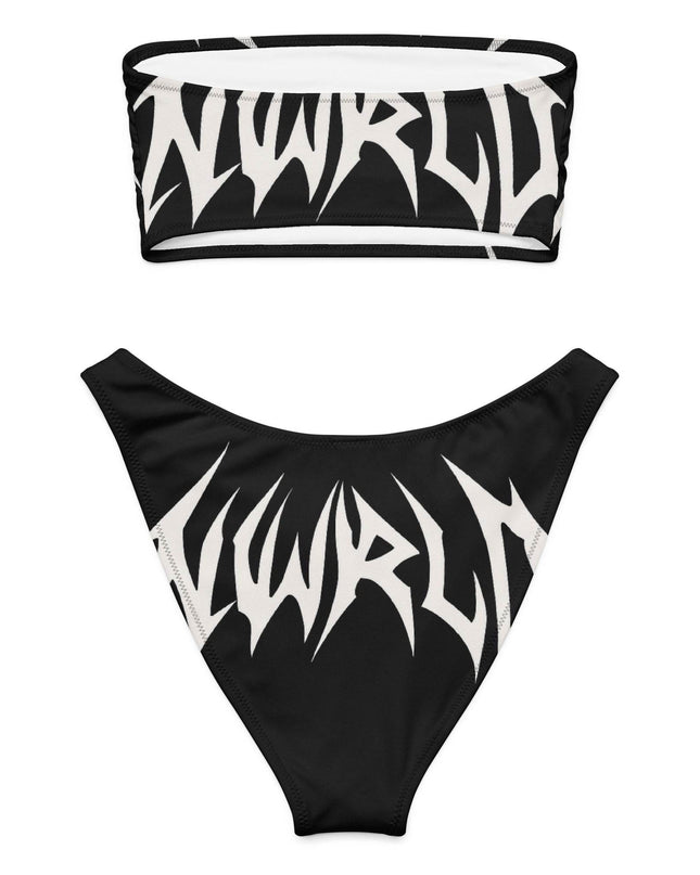 DARK MODE x METAL MANIA / Recycled bandeau bikini - NWRLD CLOTHING