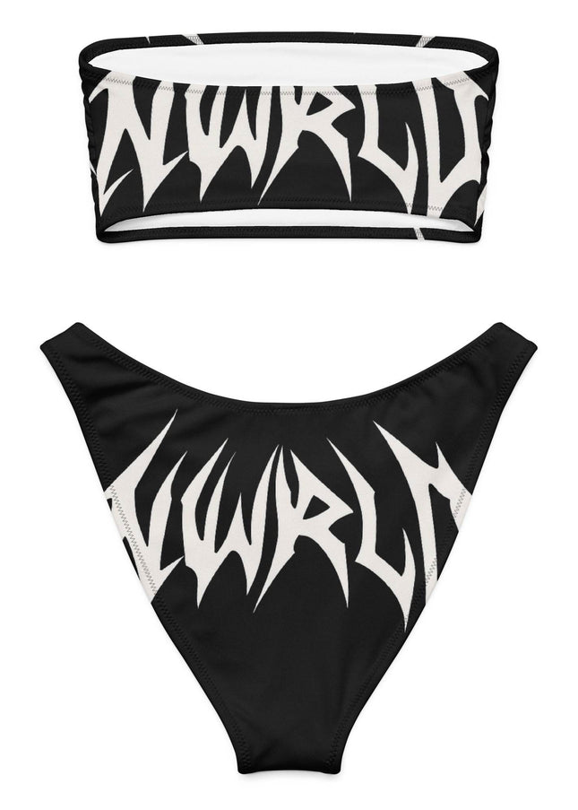DARK MODE x METAL MANIA / Recycled bandeau bikini - NWRLD CLOTHING