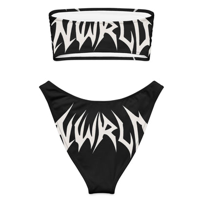 DARK MODE x METAL MANIA / Recycled bandeau bikini - NWRLD CLOTHING