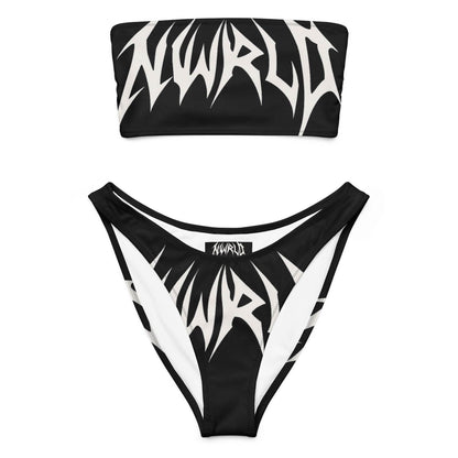 DARK MODE x METAL MANIA / Recycled bandeau bikini - NWRLD CLOTHING