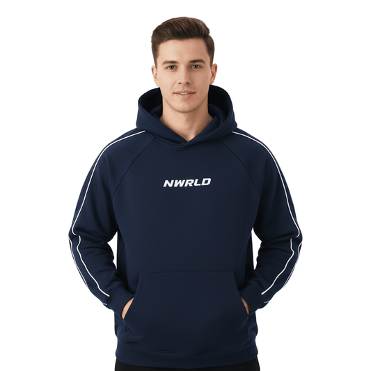 NWRLD ESSENTIALS / Contrast Piping Raglan Hoodie - NWRLD CLOTHING