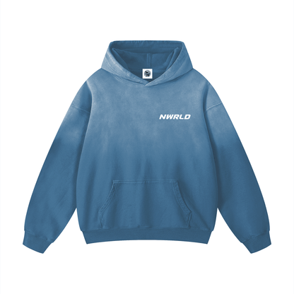 NWRLD ESSENTIAL / Heavyweight Sunfade Oversized Hoodie - NWRLD CLOTHING