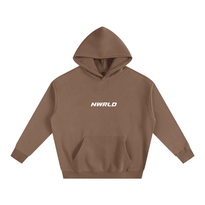 NWRLD ESSENTIALS / Oversize Fleeced Hoodie - NWRLD CLOTHING