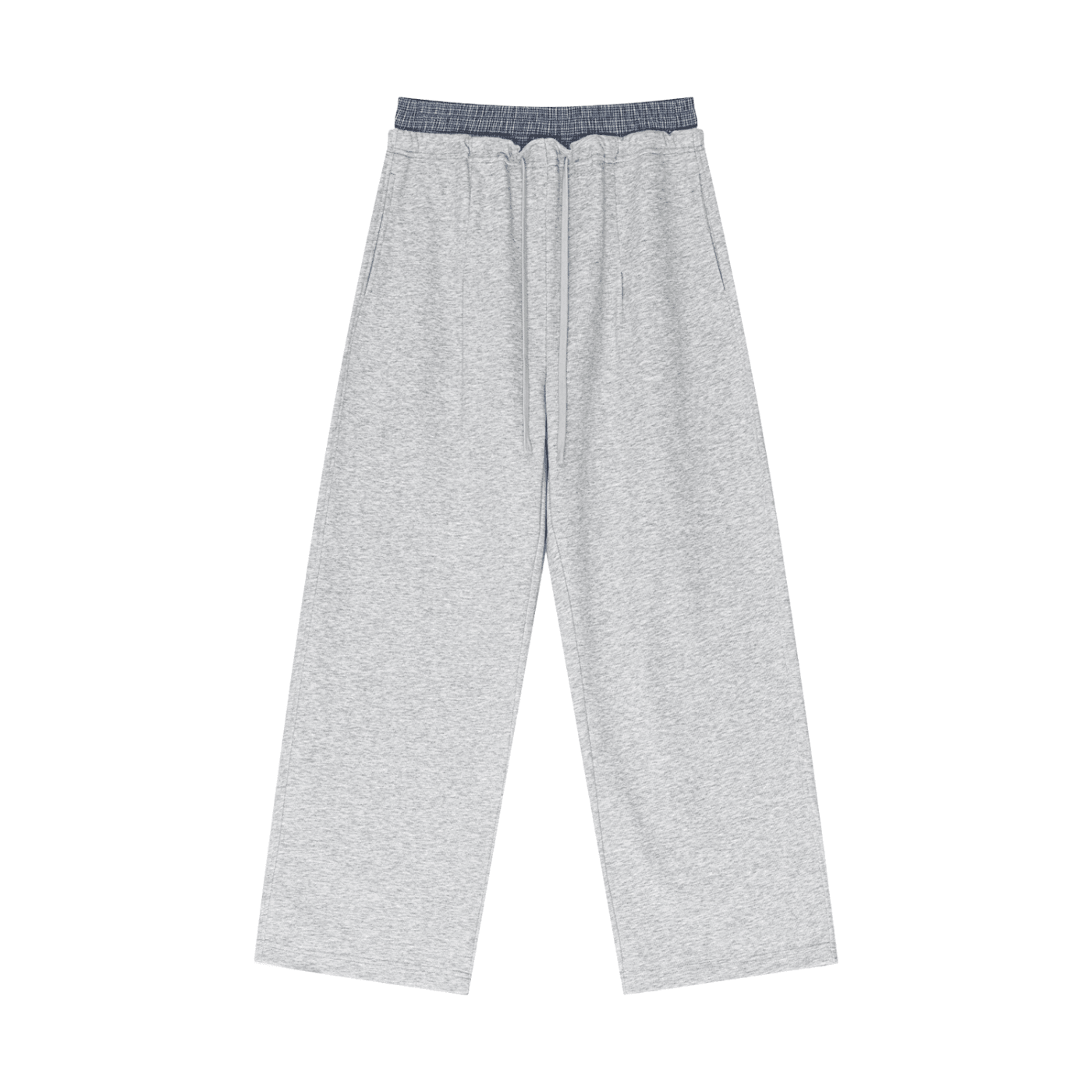 NWRLD ESSENTIALS / Plaid Contrast Waist Pants - NWRLD CLOTHING