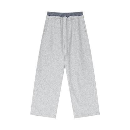 NWRLD ESSENTIALS / Plaid Contrast Waist Pants - NWRLD CLOTHING