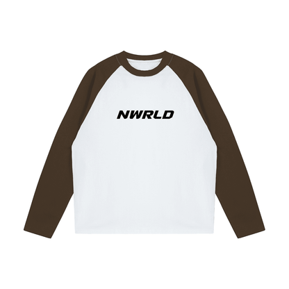 NWRLD ESSENTIALS / Color-Blocked Raglan Long-Sleeve T-Shirt - NWRLD CLOTHING