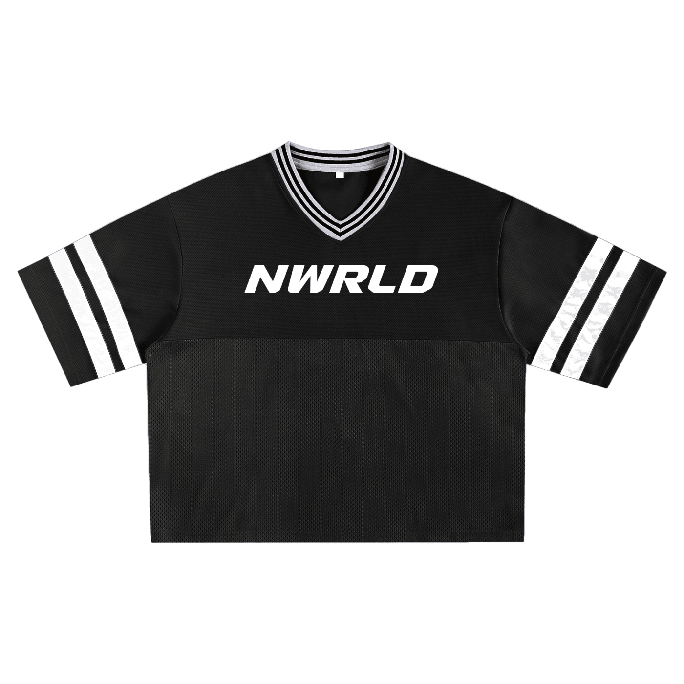 NWRLD ESSENTIALS / Taped Mesh Boxy T-shirt - NWRLD CLOTHING