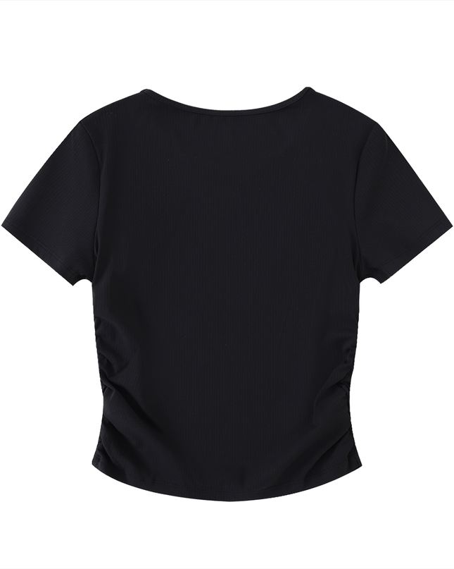 Ruched Bodycon Crop Top