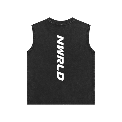 NWRLD ESSENTIALS / Snow Washed Tank Top - NWRLD CLOTHING