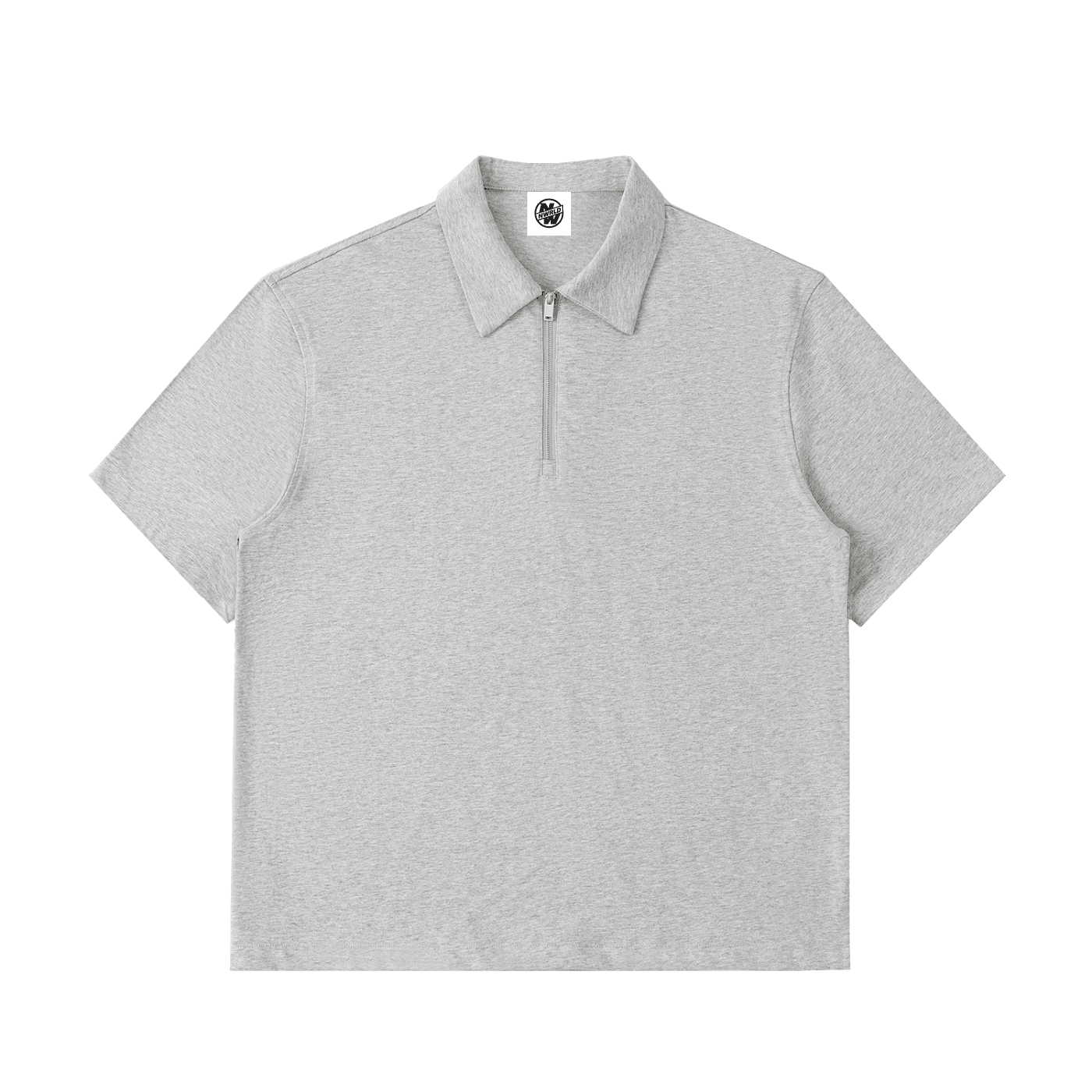 NWRLD CLEAN / Half-Zip Cotton Polo Shirt - NWRLD CLOTHING