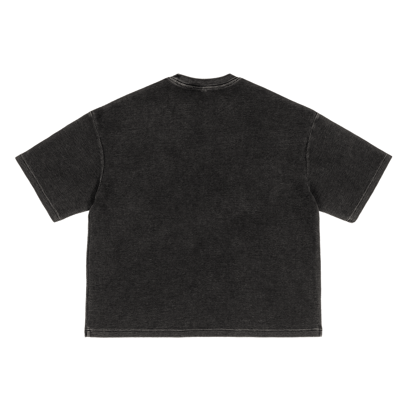 DARK MODE x METAL MANIA / Waffle-Texture Boxy T-Shirt - NWRLD CLOTHING