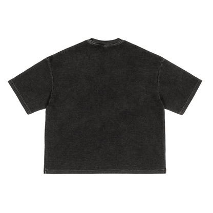 DARK MODE x METAL MANIA / Waffle-Texture Boxy T-Shirt - NWRLD CLOTHING